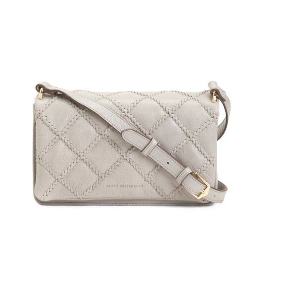 AIMEE KESTENBERG Cool Gray Leather The Madison Medium